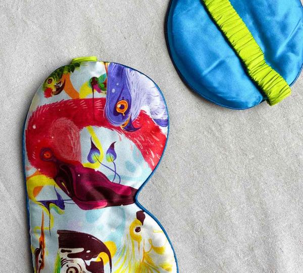 Dreaming Birds Silk Sleep Mask Image