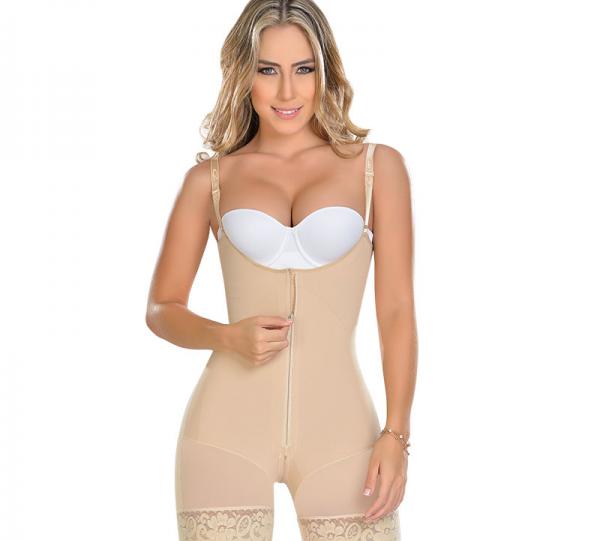 Short molding girdle with front zip Ref. F0768 Image