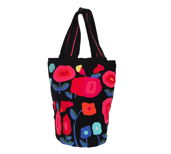 Wayuu Fuzzy Susu Bag - Flora Image