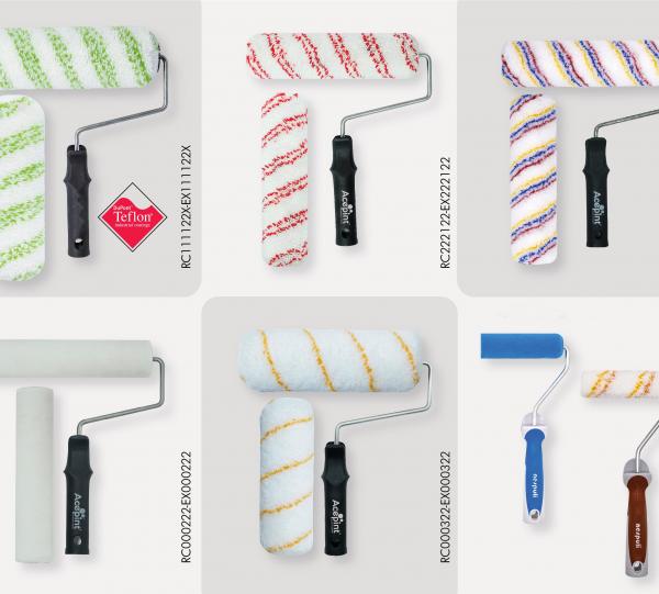 Paint brushes and paint rollers Image