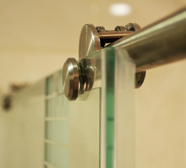 Bathroom divider glasses Image