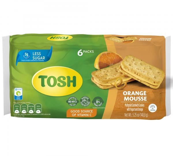 Tosh Orange Mousse Cream Cookies Bag 6x2 Image