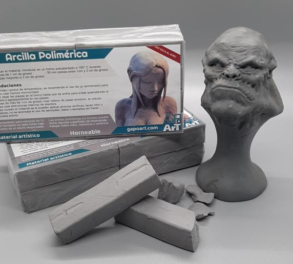 TRADITIONAL GRAY POLYMER CLAY 500 grams Image