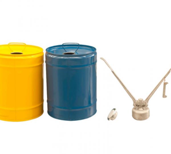 5 GALLON STEEL PAIL, CLOSED HEAD, FLEXSPOUT OPENING Image