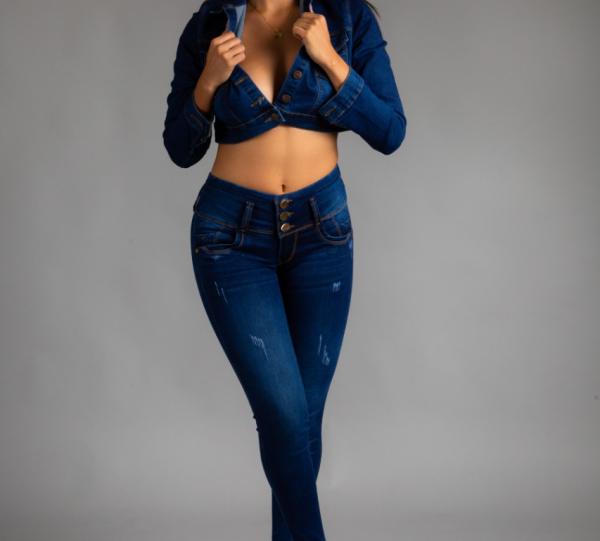 Butt lifter jeans, without pockets. SKU 2103 Image