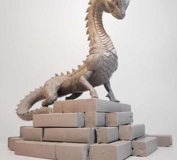 TRADITIONAL GRAY POLYMER CLAY 500 grams Image