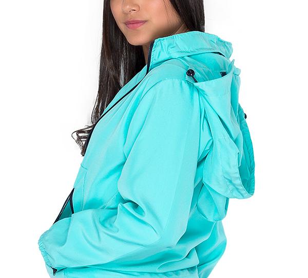 Multifunctional Biosafety Windbreaker Jacket In Antifluid Fabric For Woman Image
