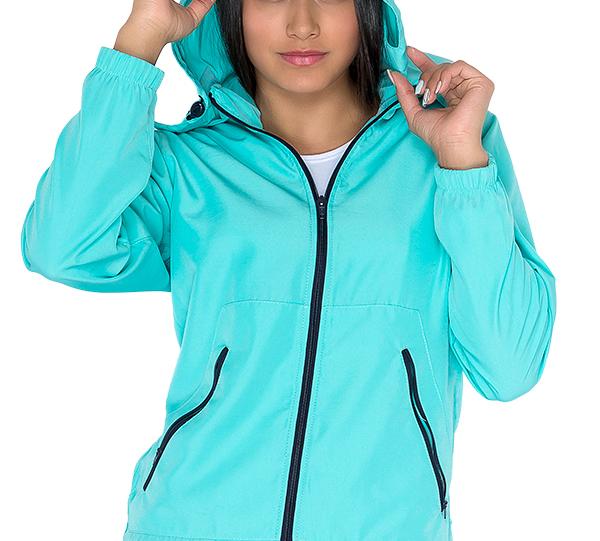 Multifunctional Biosafety Windbreaker Jacket In Antifluid Fabric For Woman Image