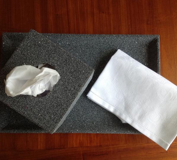 Tissue box cover or paper towels Image