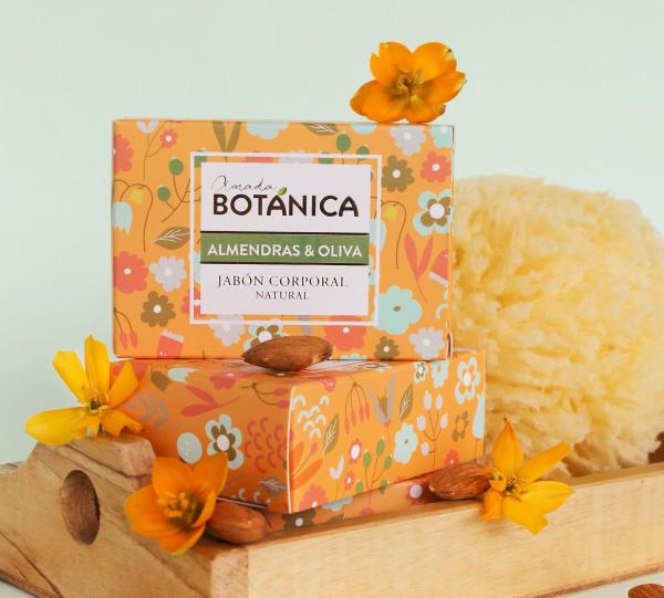 Almond & Olive Natural Soap Bar Image