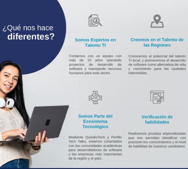 Specialized research for human talent for TICS technologies. Image