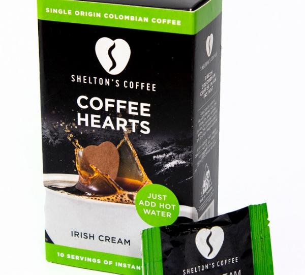 Flavoured Coffee Hearts - Irish Cream Flavour Image
