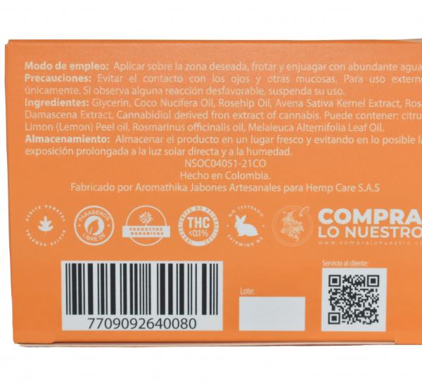 NATURAL SOAP WITH CDB, ROSEHIP AND TURMERIC Image