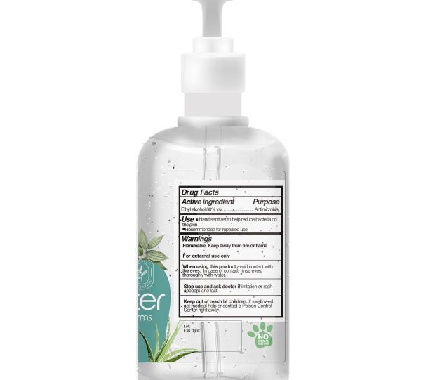 Moisturizing hand sanitizer with aloe vera 8.12 fl oz (240ml) Image