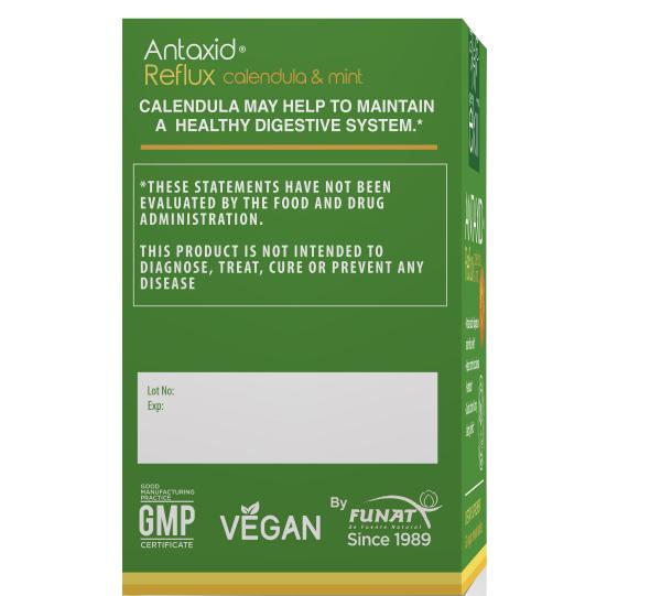 ANTAXID reflux, heartburn, gastritis, GERD natural, 60 chew tabs Image