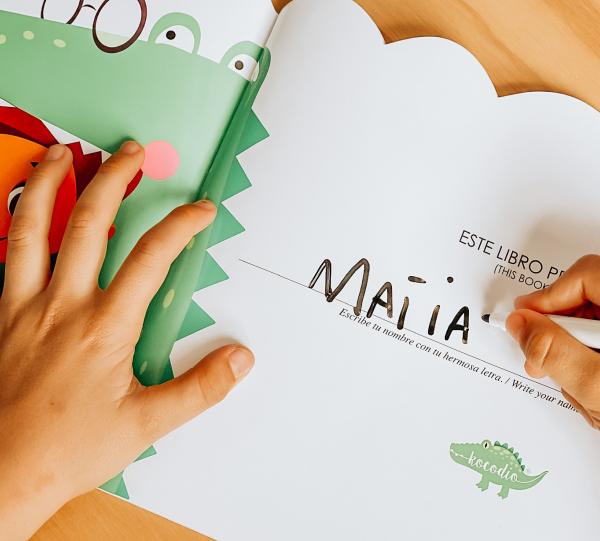 Erasable Book Koco Alphabet Block Letters Image