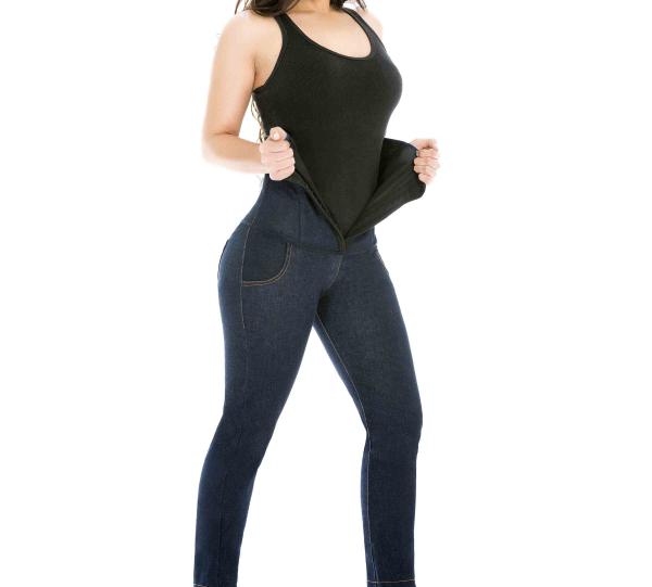 Indigo girdle leggings Image