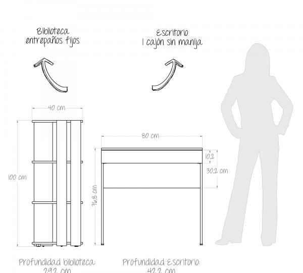 DESK + LIBRARY JARL Image