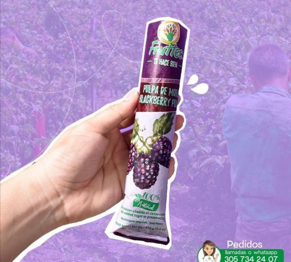 Frozen blackberry pulp Image