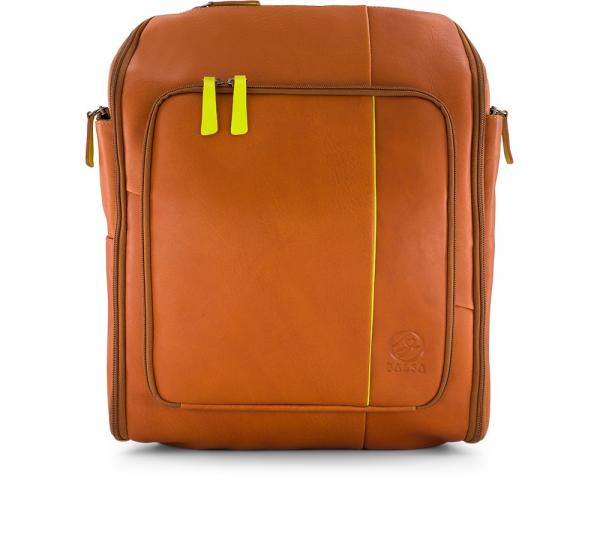 Genuine Leather Backpack for school, office, travel or a rapidly growing use among Dads as the Perfect Diaper Bag for Men Image