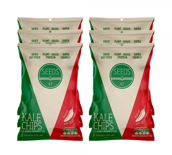 PACK KALE CHIPS JALAPEÑ-FLAVOR 20GR X6 Image