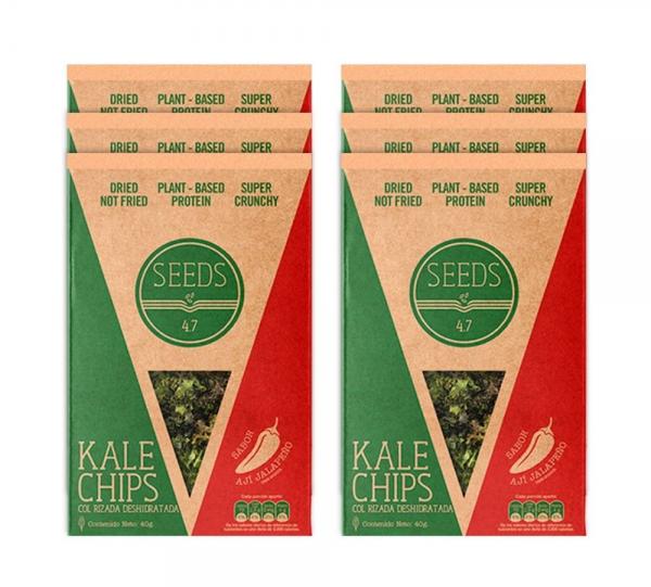 PACK KALE CHIPS JALAPEÑO-FLAVOR 40GR X6 Image