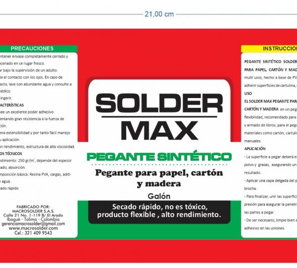 SOLDER MAX SYNTHETIC GLUE Image