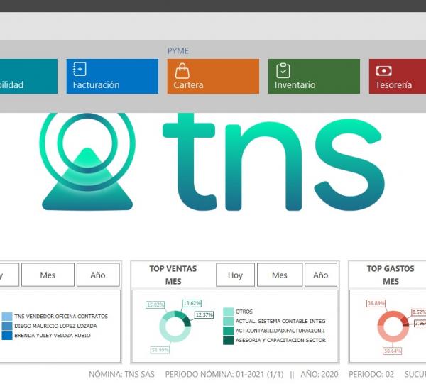 PORTAL TNS INTEGRATED ACCOUNTING AND ADMINISTRATIVE SYSTEM Image
