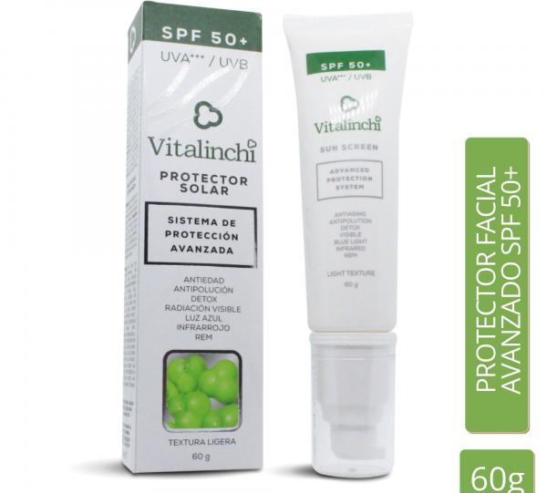 FACE SUNSCREEN SPF 50+ ORGANIC FILTERS ADVANCED PROTECTION UVA UVB WITH CACAY OIL Image