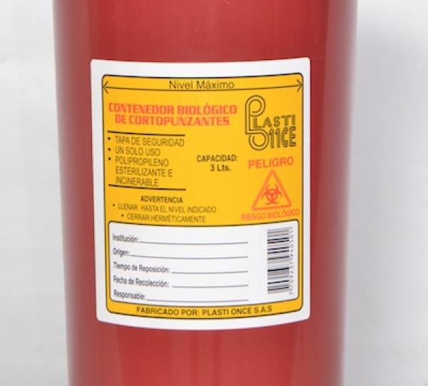 Biohazard containers. Plastionce sas Colombian B2B Marketplace