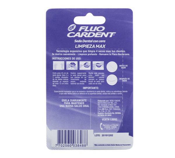 DENTAL FLOSS FLUOCARDENT LIMPIEZA MAX Image