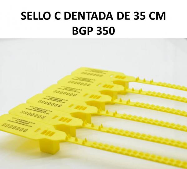 PLASTIC SEAL C SEAL TOOTHED 35 CM- BGP 350 (Indicative Seal) Image