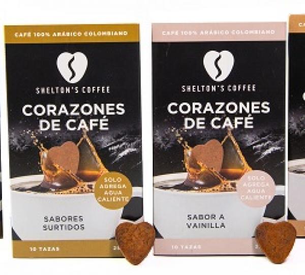 Flavoured Coffee Hearts - Cappuccino Flavour Image