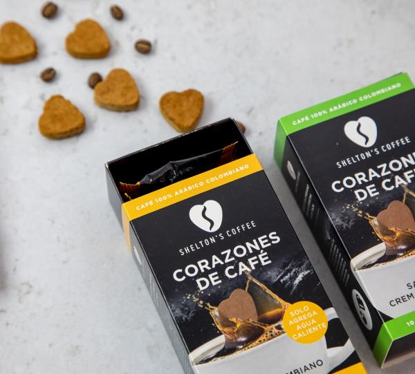 Flavoured Coffee Hearts - Irish Cream Flavour Image