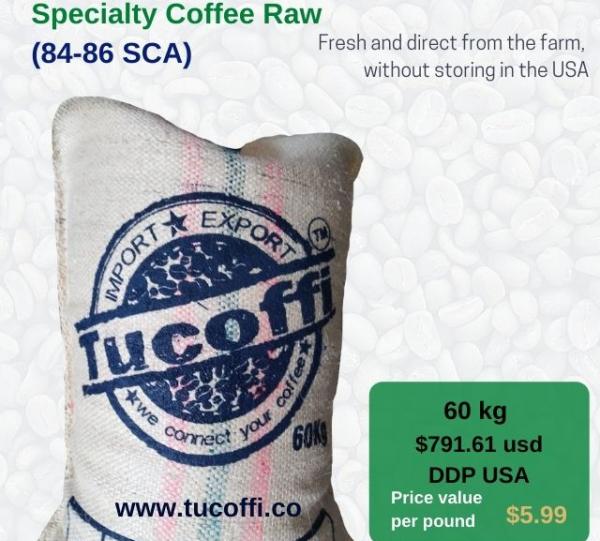 (60 kg) Sack Coffee Raw - Full Taste Specialty (84-86SCA) Image