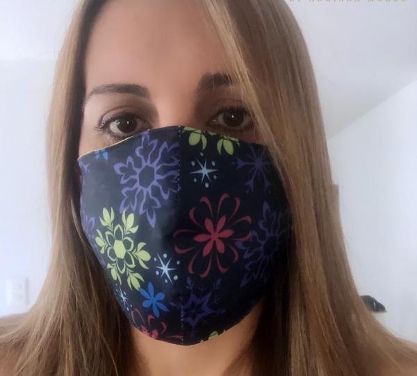 Reusable anti-fluid fabric face mask Image