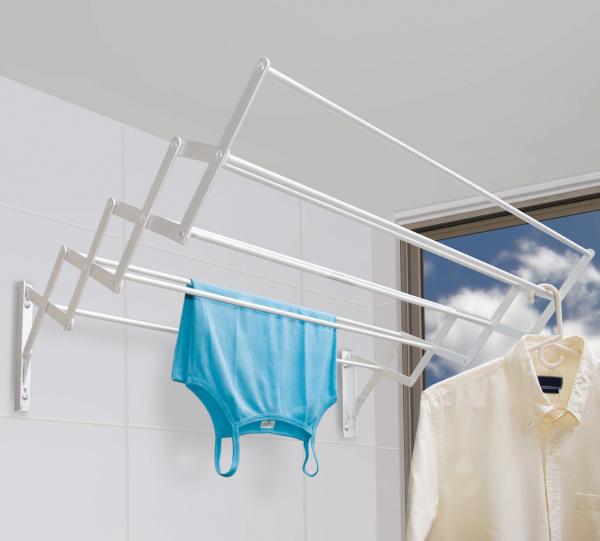 5113 8 tubes cold rolled expandable wallmounted drying rack Image