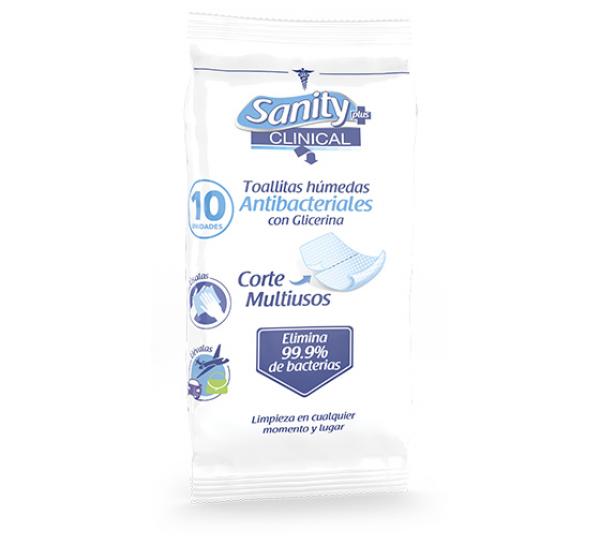 Sanity Clinical Antibacterial wet wipes with Glycerin Image
