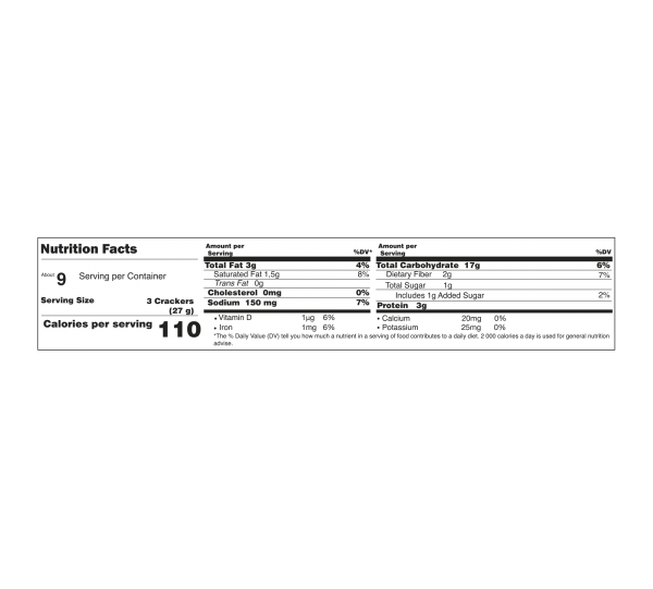 Crackers Tosh Sesame Bag 9x3 Image