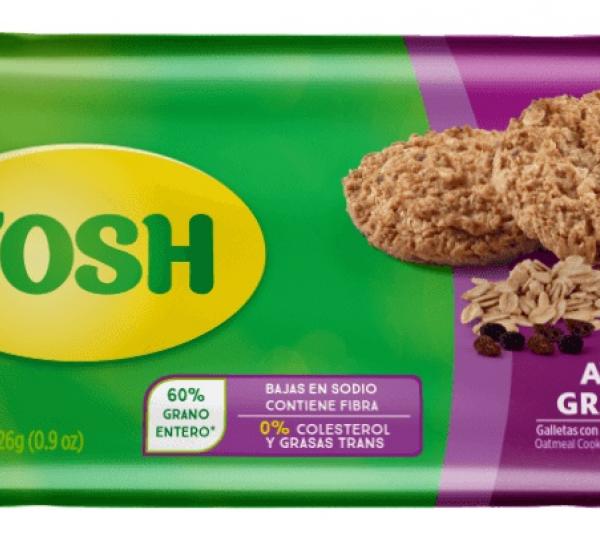 Tosh Oatmeal Raisins Cookies Bag 6x2 Image