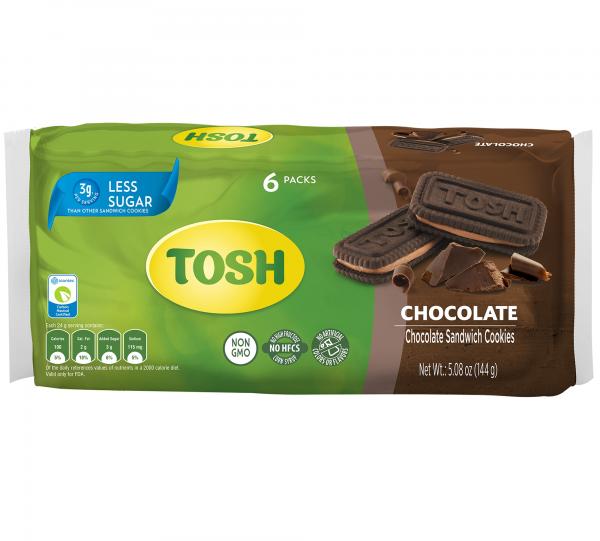 Tosh Chocolate Cream cookies Bag 6x2 Image