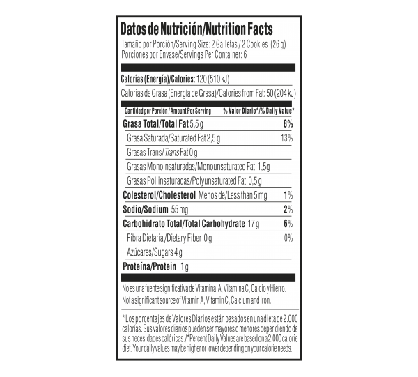 Tosh Chocolate & Almonds Rice Cookies Display 6x2 Image