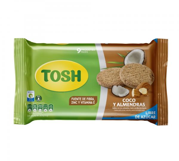 Tosh Coconut & Almonds Cookies Bag 9x2 Image