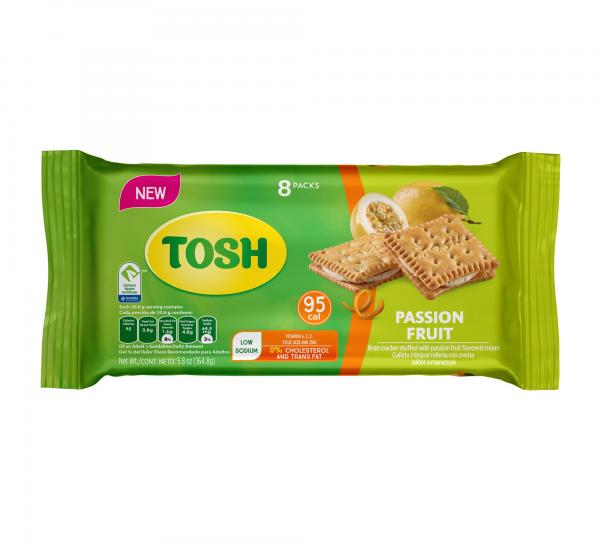 Tosh Passion Fruit Cream Cookies Bag 8x2  Image