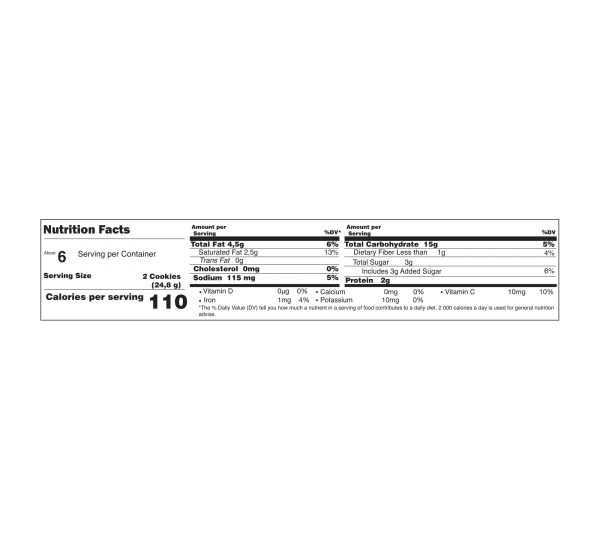 Tosh Orange Mousse Cream Cookies Bag 6x2 Image