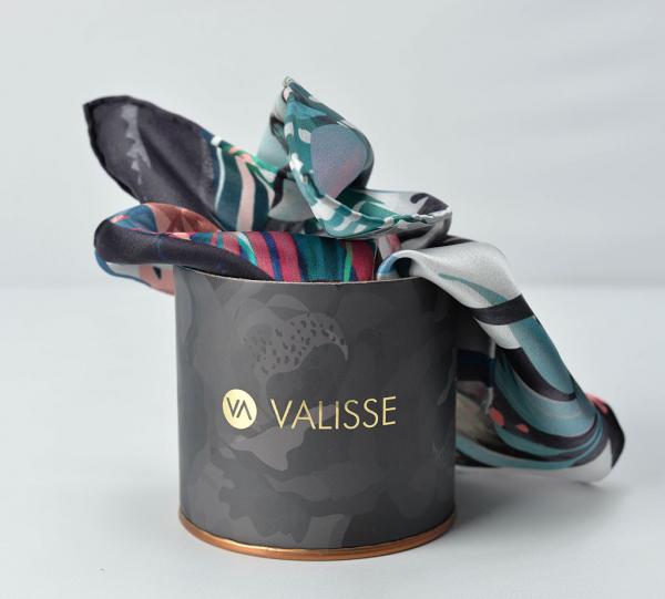 Tropical Birds Pink Nude Silk Scarf Image