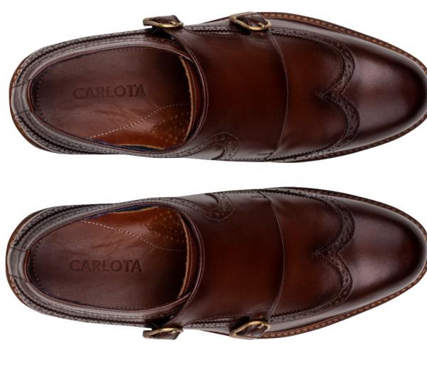 ZAPATOS HOMBRE MONKS COGNAC Image