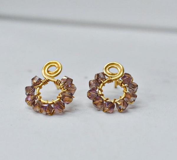 murano glass stud earrings Image